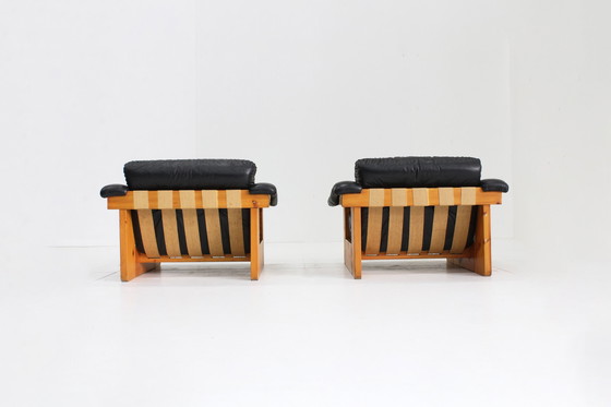 Image 1 of Set Vintage Italiaanse Design Fauteuils Poltrona Munari 1970S 