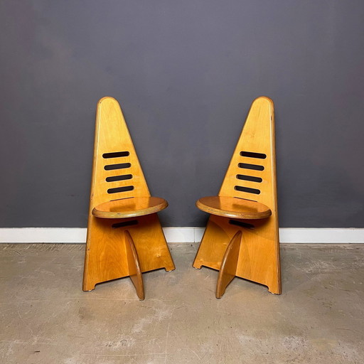 Set/2 Gijs Boelaars For Lundia Chairs