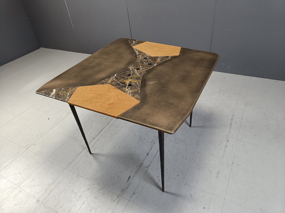 Image 1 of Handgemaakte design eettafel, 1990S