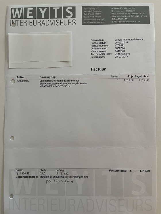 Image 1 of Metaform S16 Salontafel