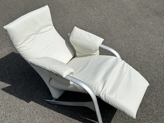 Image 1 of Leren fauteuil Rolf Benz met relaxfunctie