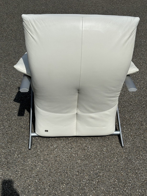 Image 1 of Leren fauteuil Rolf Benz met relaxfunctie