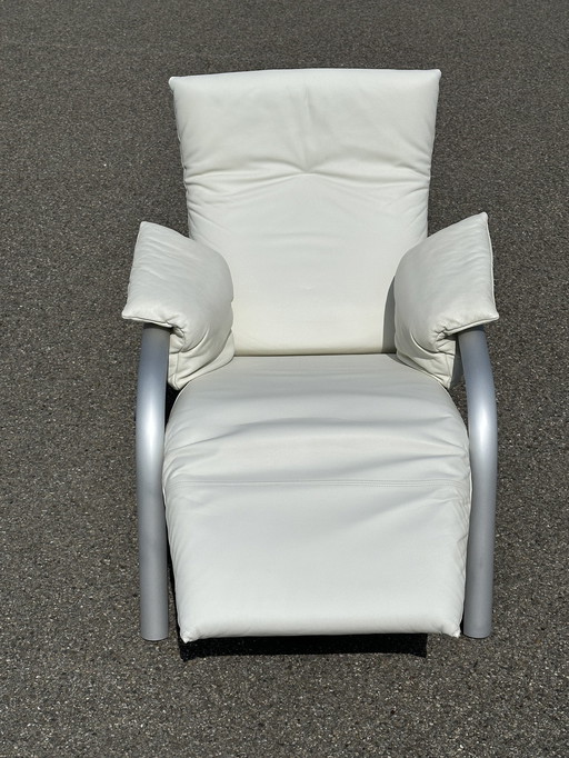 Leren fauteuil Rolf Benz met relaxfunctie