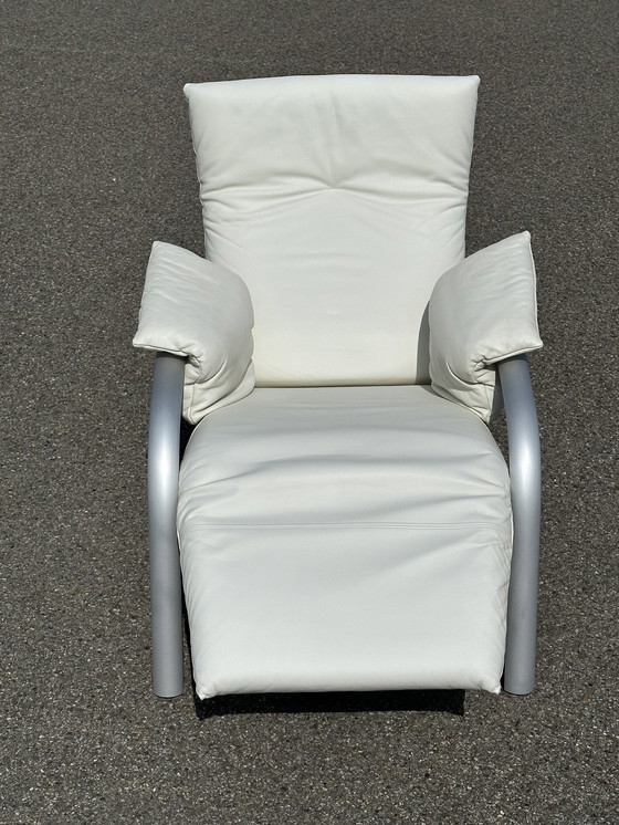 Image 1 of Leren fauteuil Rolf Benz met relaxfunctie