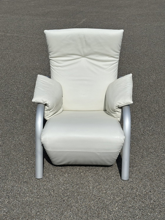 Image 1 of Leren fauteuil Rolf Benz met relaxfunctie