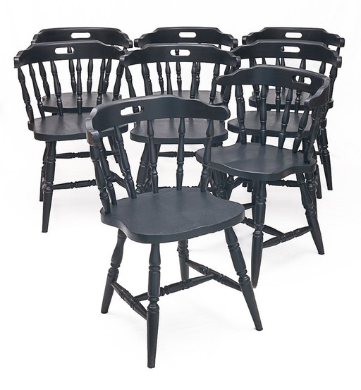 Set van 8 "Cabriolet" Bistro Stoelen