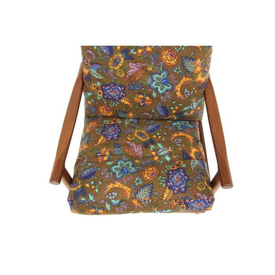 Image 1 of Vintage "Neapel" fauteuil in teakhout en kussen voor Möbel-Ikea, Zweden 1960