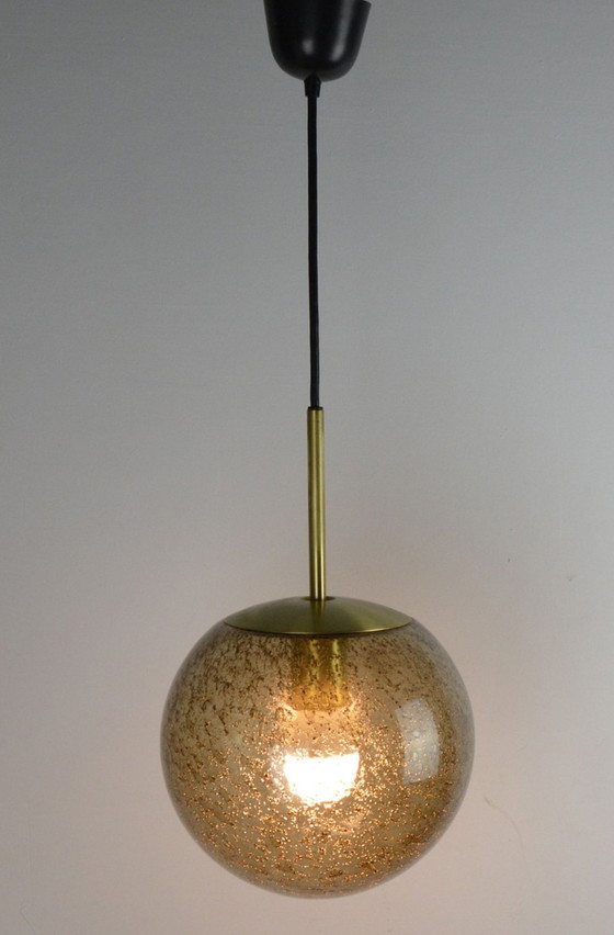 Image 1 of Prachtige Midcentury Globe Hanglamp Peill&Putzler