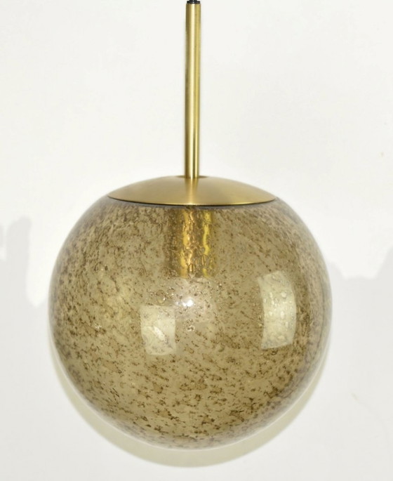 Image 1 of Prachtige Midcentury Globe Hanglamp Peill&Putzler