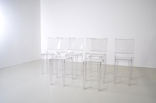 6x Kartell La Marie stoel - transparant