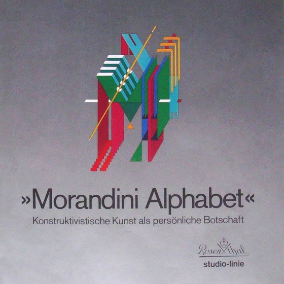 Image 1 of Alfabet Letter W Koffieset van Marcello Morandini voor Rosenthal, 1989, Set van 10