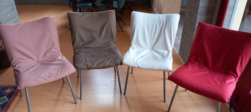 4x Ligne Roset eetkamerstoelen