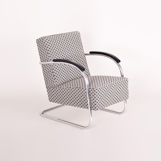 Image 1 of Vintage grijze fauteuil van Mucker Melder, Tsjecho-Slowakije 1930