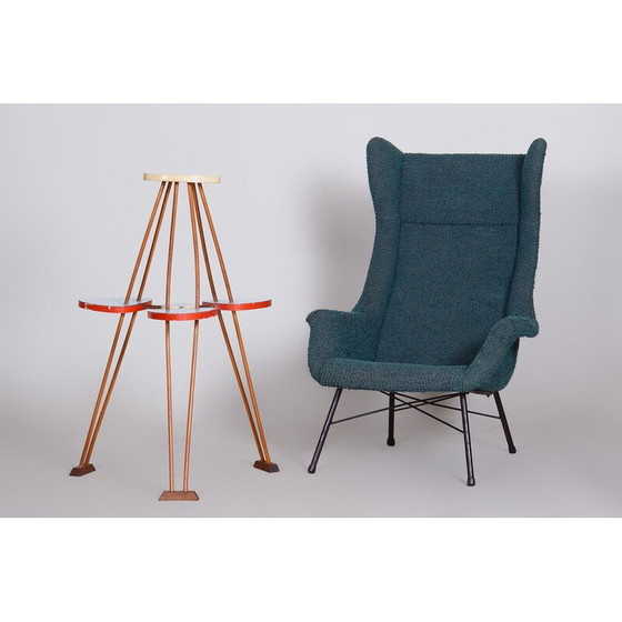 Image 1 of Vintage beukenhouten en umakart bloemenstandaard, Tsjechië 1950