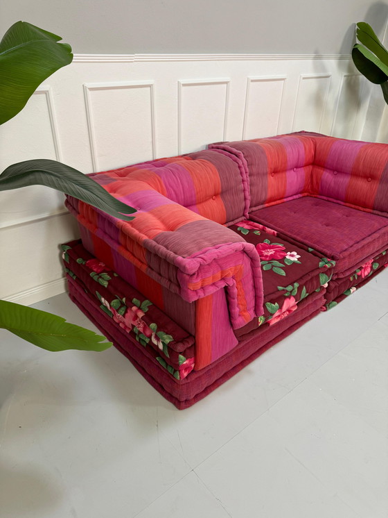 Image 1 of Roche Bobois Mah Jong Designer Sofa Stoffen Bank Handgemaakt