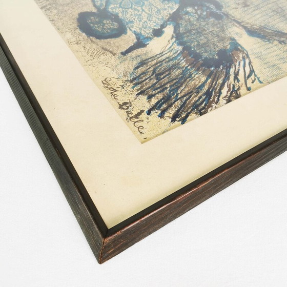 Image 1 of Vintage litho "Compositie" door Grete Balle, Denemarken 1972