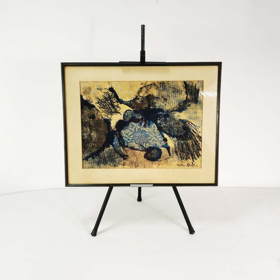 Image 1 of Vintage litho "Compositie" door Grete Balle, Denemarken 1972