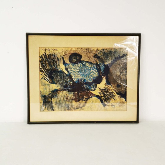 Image 1 of Vintage litho "Compositie" door Grete Balle, Denemarken 1972