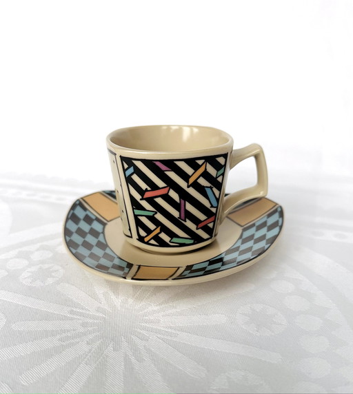 4X Espresso Kop En Schotels Rosenthal Dorothy Hafner