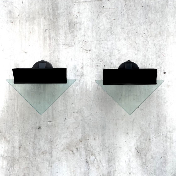 Image 1 of 2X Candle, Fontana Arte Tria Wandlampen, Roberto Cardin