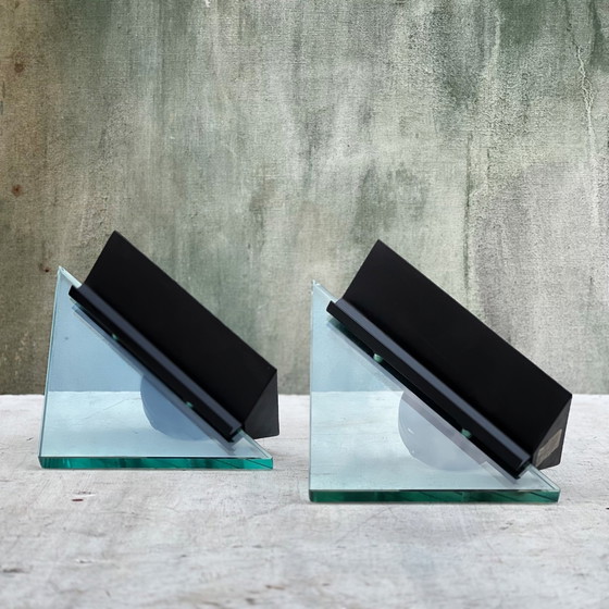 Image 1 of 2X Candle, Fontana Arte Tria Wandlampen, Roberto Cardin