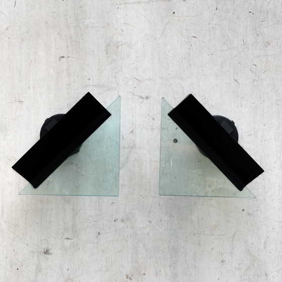 Image 1 of 2X Candle, Fontana Arte Tria Wandlampen, Roberto Cardin