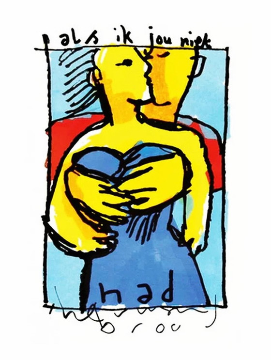 Image 1 of Herman Brood --Als Ik Jou Niet Had  XXL  ( op canvas)