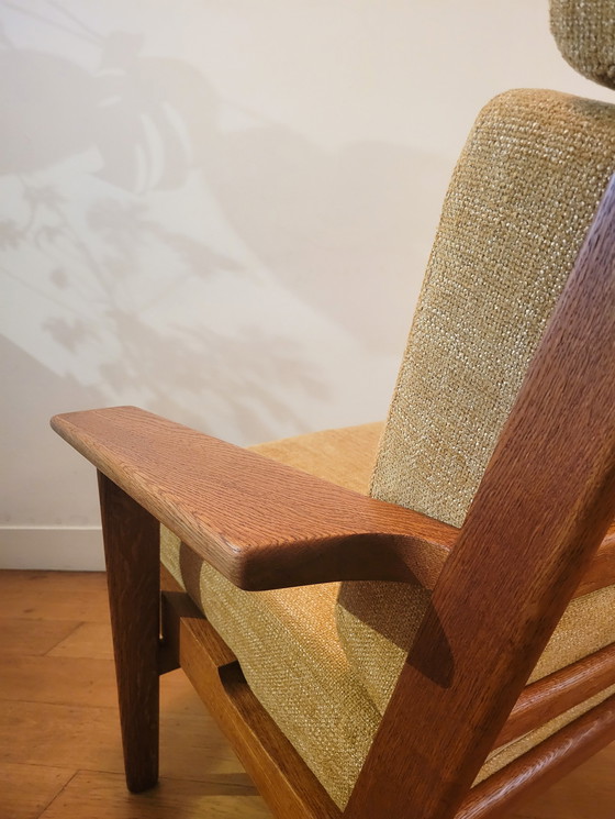 Image 1 of Fauteuil Ge290A Van Hans J. Wegner Voor Getama In Eiken