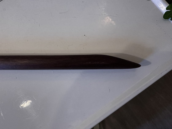 Image 1 of Notenhouten Mid Century Wandvogel