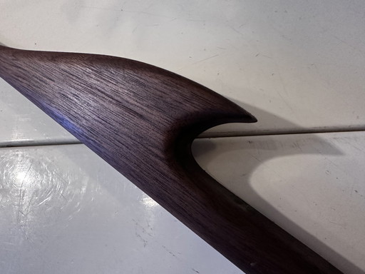 Notenhouten Mid Century Wandvogel