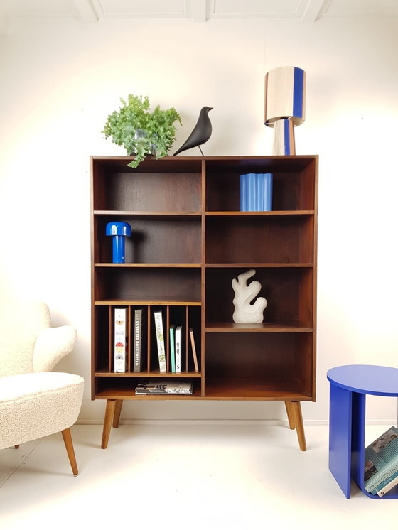 Image 1 of Vintage Deense Boekenkast | LP Kast Palissander