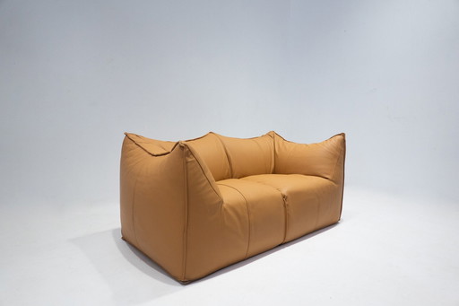 Mid Century Modern Sofa Model Le Bambole van Mario Bellini voor B&B Italia, cognac leer, 1970S- 2 Beschikbaar