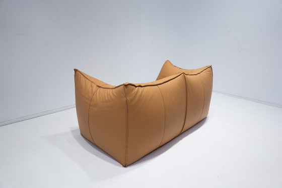 Image 1 of Mid Century Modern Sofa Model Le Bambole van Mario Bellini voor B&B Italia, cognac leer, 1970S- 2 Beschikbaar