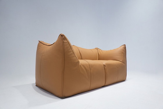 Image 1 of Mid Century Modern Sofa Model Le Bambole van Mario Bellini voor B&B Italia, cognac leer, 1970S- 2 Beschikbaar