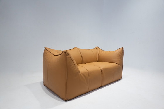 Image 1 of Mid Century Modern Sofa Model Le Bambole van Mario Bellini voor B&B Italia, cognac leer, 1970S- 2 Beschikbaar