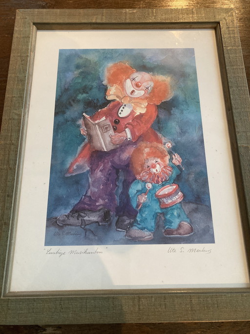 Ute S Mertens 2 Litho'S Van Clowns