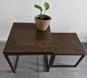 Vintage Bijzettafels, 'Nested Tables', Donkerbruin - Wengé
