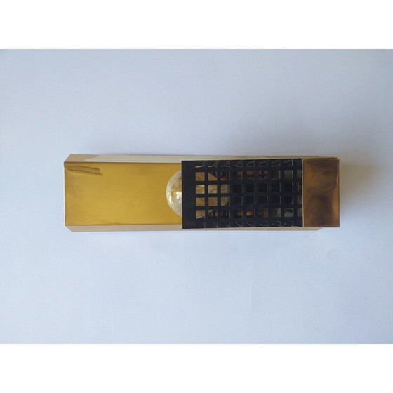 Image 1 of Mid century messing wandlamp, 1970