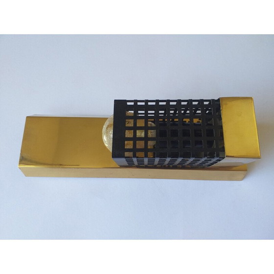 Image 1 of Mid century messing wandlamp, 1970