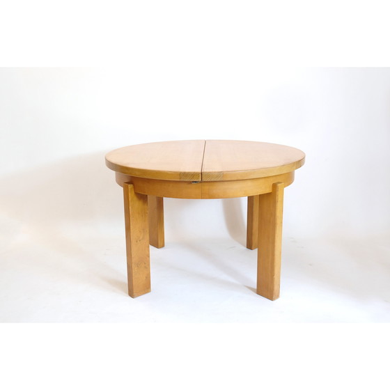 Image 1 of Vintage ronde tafel met verlengblad van Maison Regain, 1970