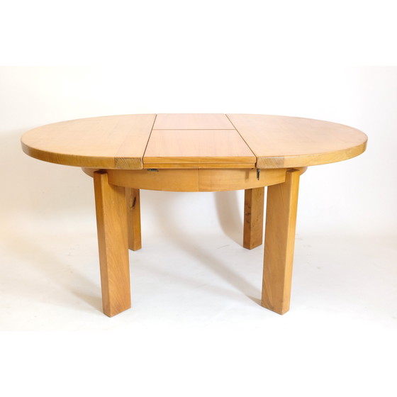 Image 1 of Vintage ronde tafel met verlengblad van Maison Regain, 1970