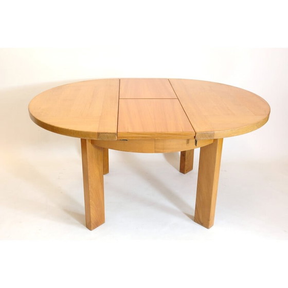 Image 1 of Vintage ronde tafel met verlengblad van Maison Regain, 1970