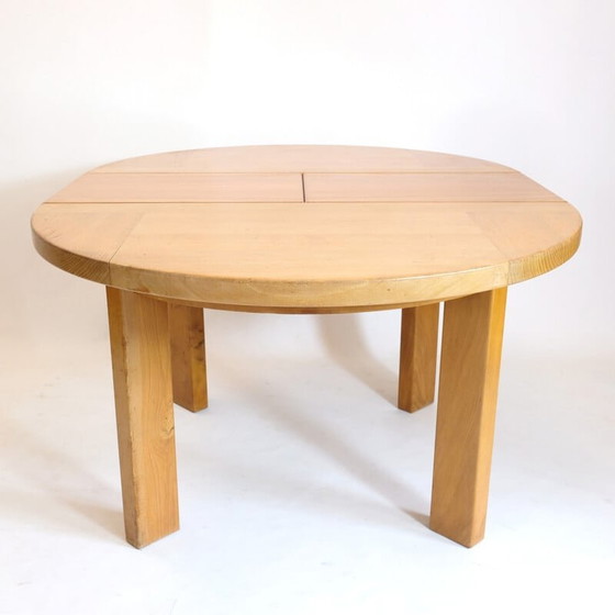 Image 1 of Vintage ronde tafel met verlengblad van Maison Regain, 1970