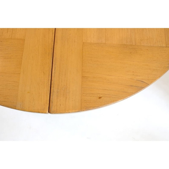 Image 1 of Vintage ronde tafel met verlengblad van Maison Regain, 1970