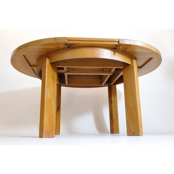 Image 1 of Vintage ronde tafel met verlengblad van Maison Regain, 1970