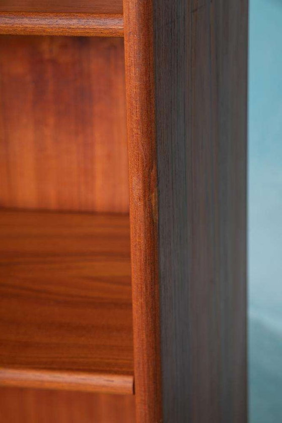 Image 1 of Vintage design hoge boekenkast teak, Midmod bookcase Sweden