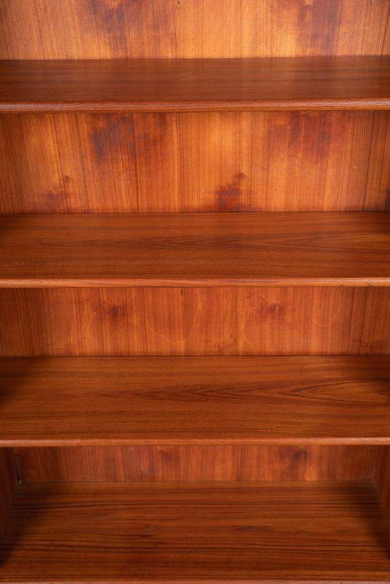 Image 1 of Vintage design hoge boekenkast teak, Midmod bookcase Sweden