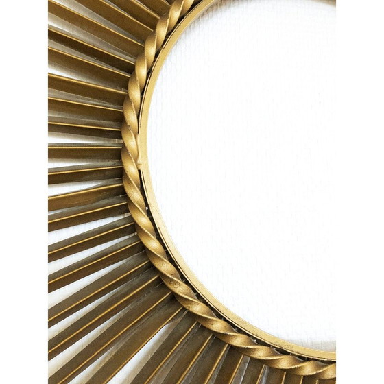 Image 1 of Vintage Chaty vallauris spiegel in messing door Gilbert Poillerat