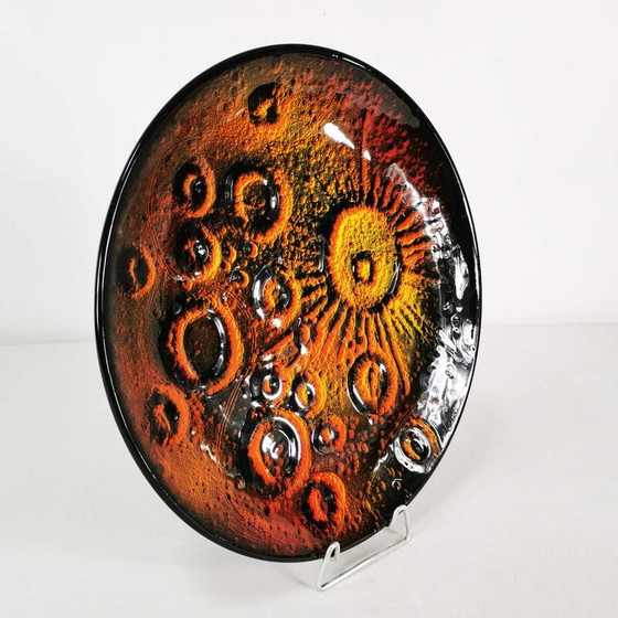 Image 1 of Vintage Op Art keramisch wandbord door Libero Cellarosi, Italië 1970