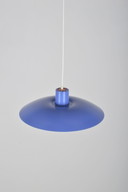 Blauwe hanglamp PH 4/3 door Poul Henningsen voor Louis Poulsen, jaren '60
